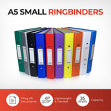 A5 Grey Paper Over Board Ring Binder by Janrax
