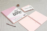 A5+ 100 Pages Twin Wire SEN Pink Paper Dyslexia Notebook - Lined with Margin