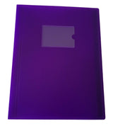 A4 Purple Flexible Cover 100 Pocket Display Book