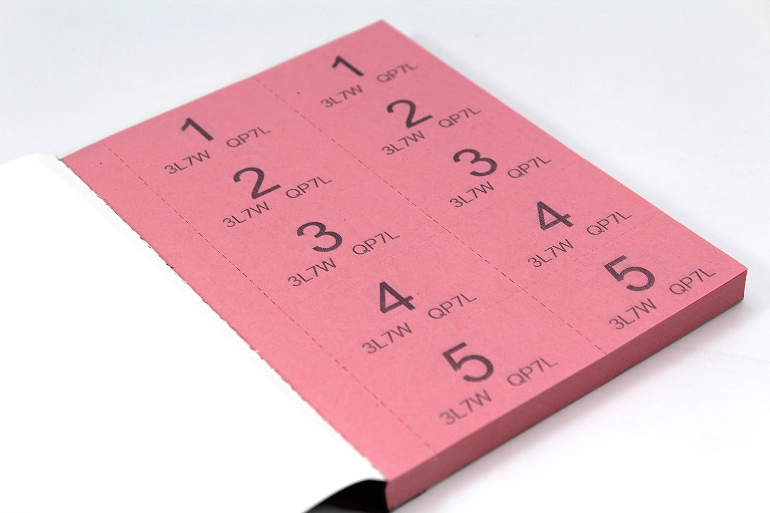 1 - 500 Raffle and Clockroom Tickets with Security Numbering {DC}
