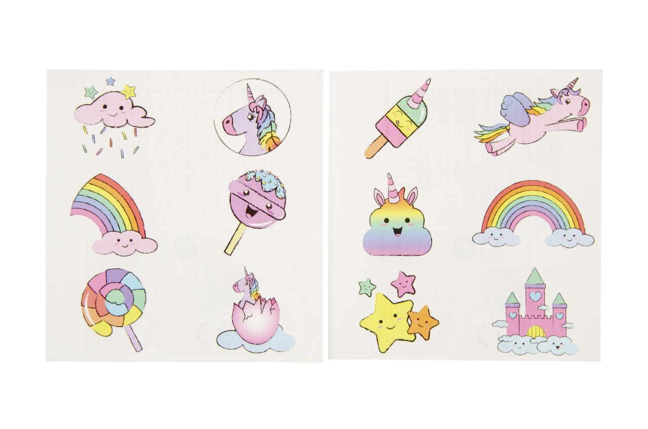 6 Pieces Unicorn Tattoos
