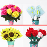 Pack of 10 Assorted Colour Mix Crepe Paper 50 x 200cm
