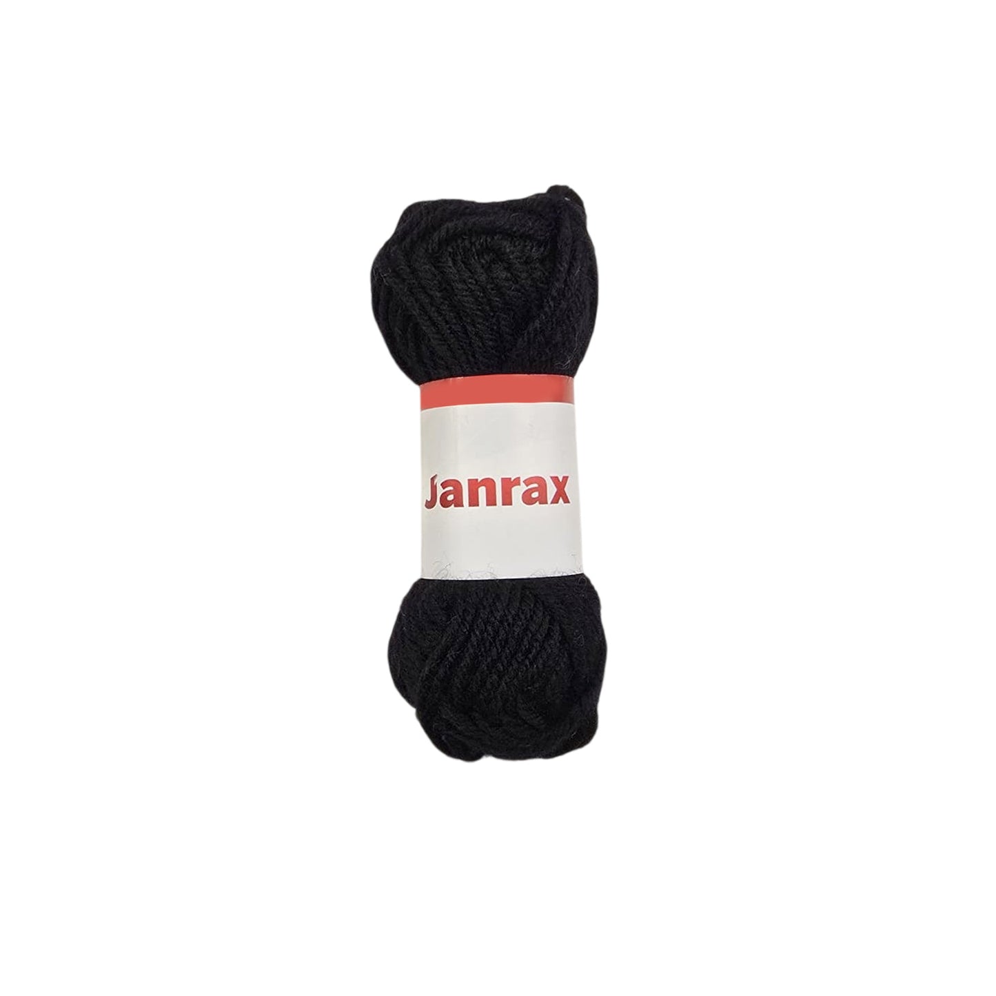Black Acrylic Yarn Roll – 10g, 4 Strand 8 Ply Knitting Wool