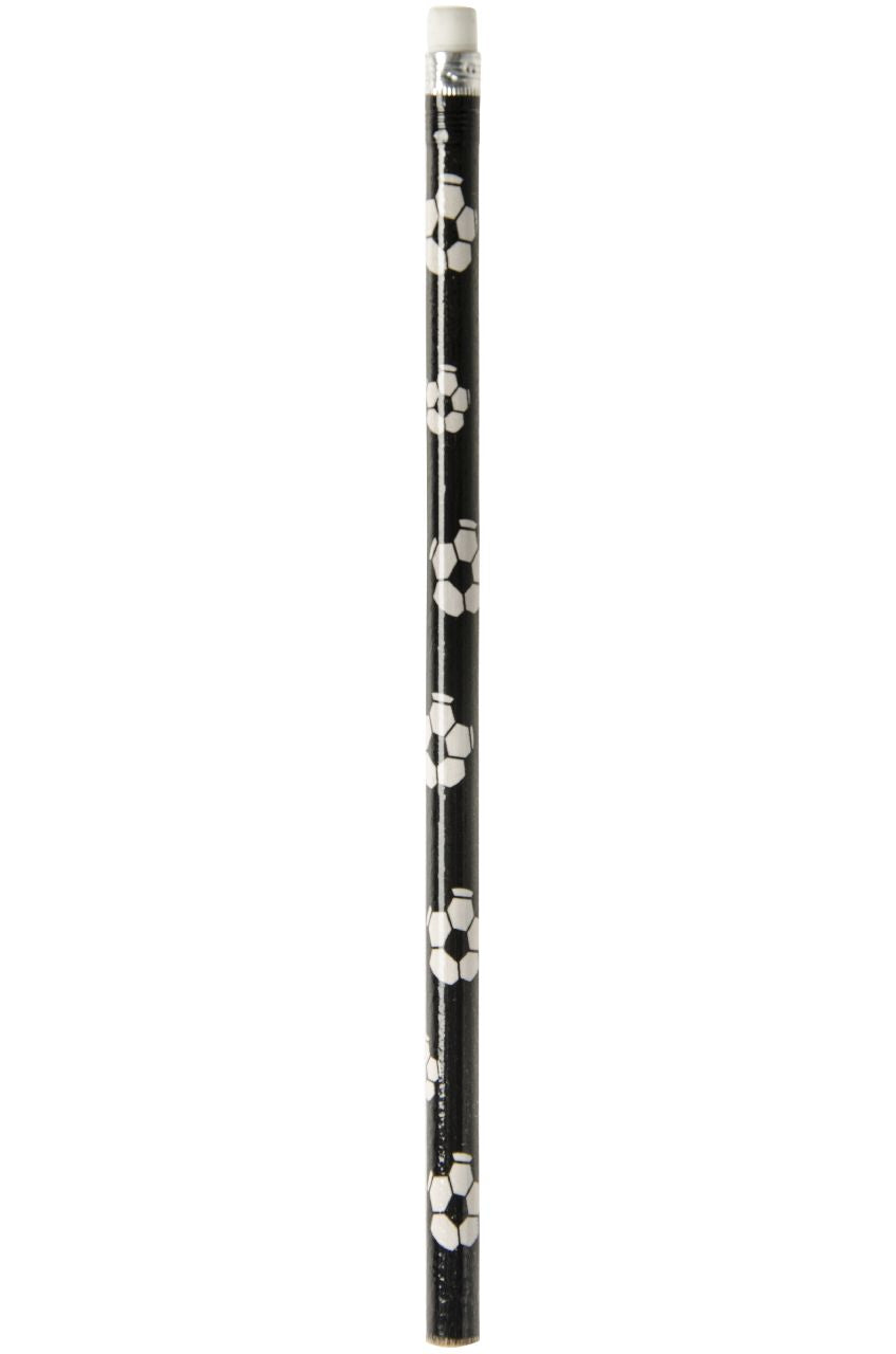 Pack of 12 Football Design Pencils with Eraser
