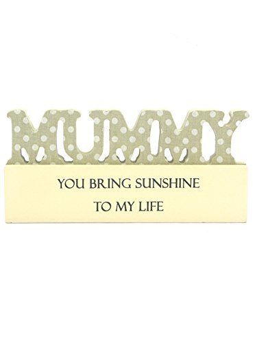 Mummy Sentiment Sign Block , Ideal Gift For Any Occasion {DC}