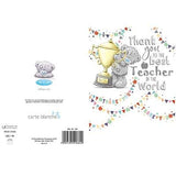 Me To You Bear Thank You Best Teacher Card