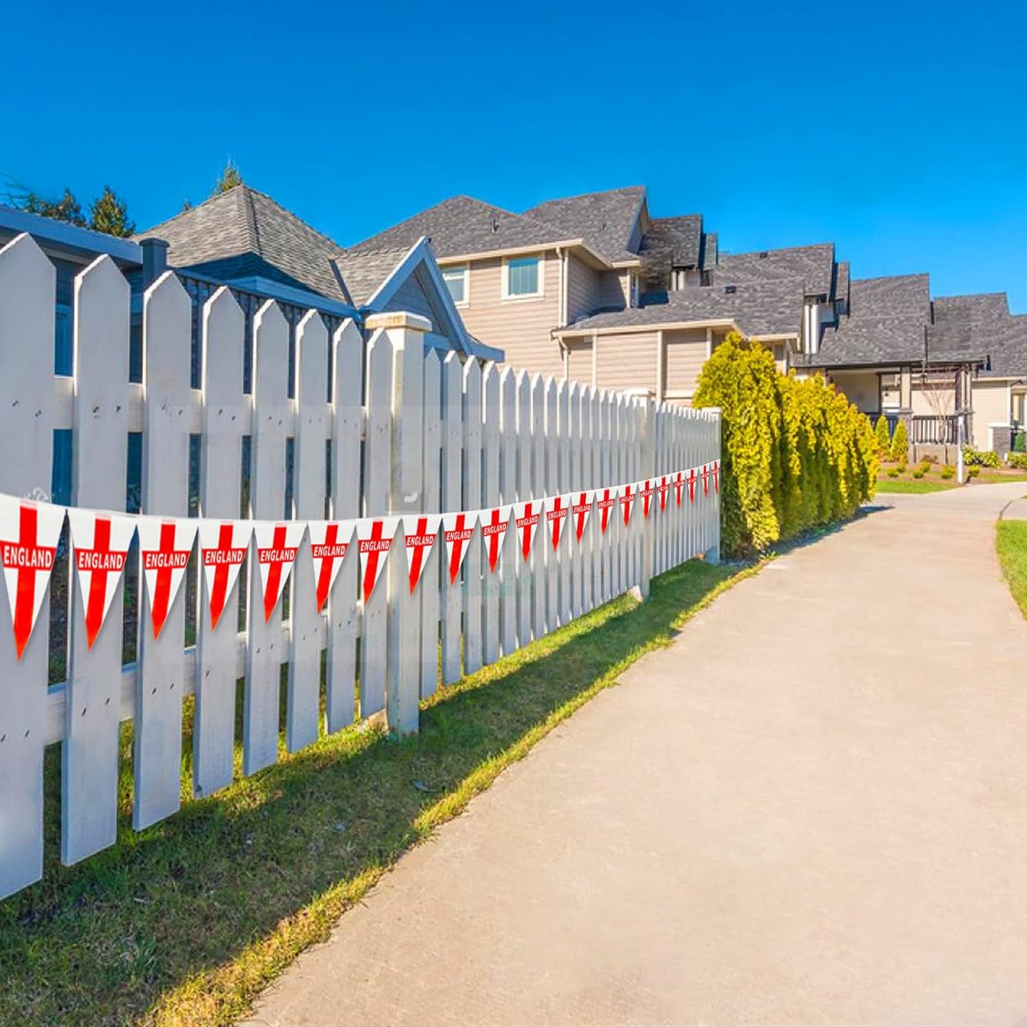 St George Bunting 5m with PVC 12 Flags