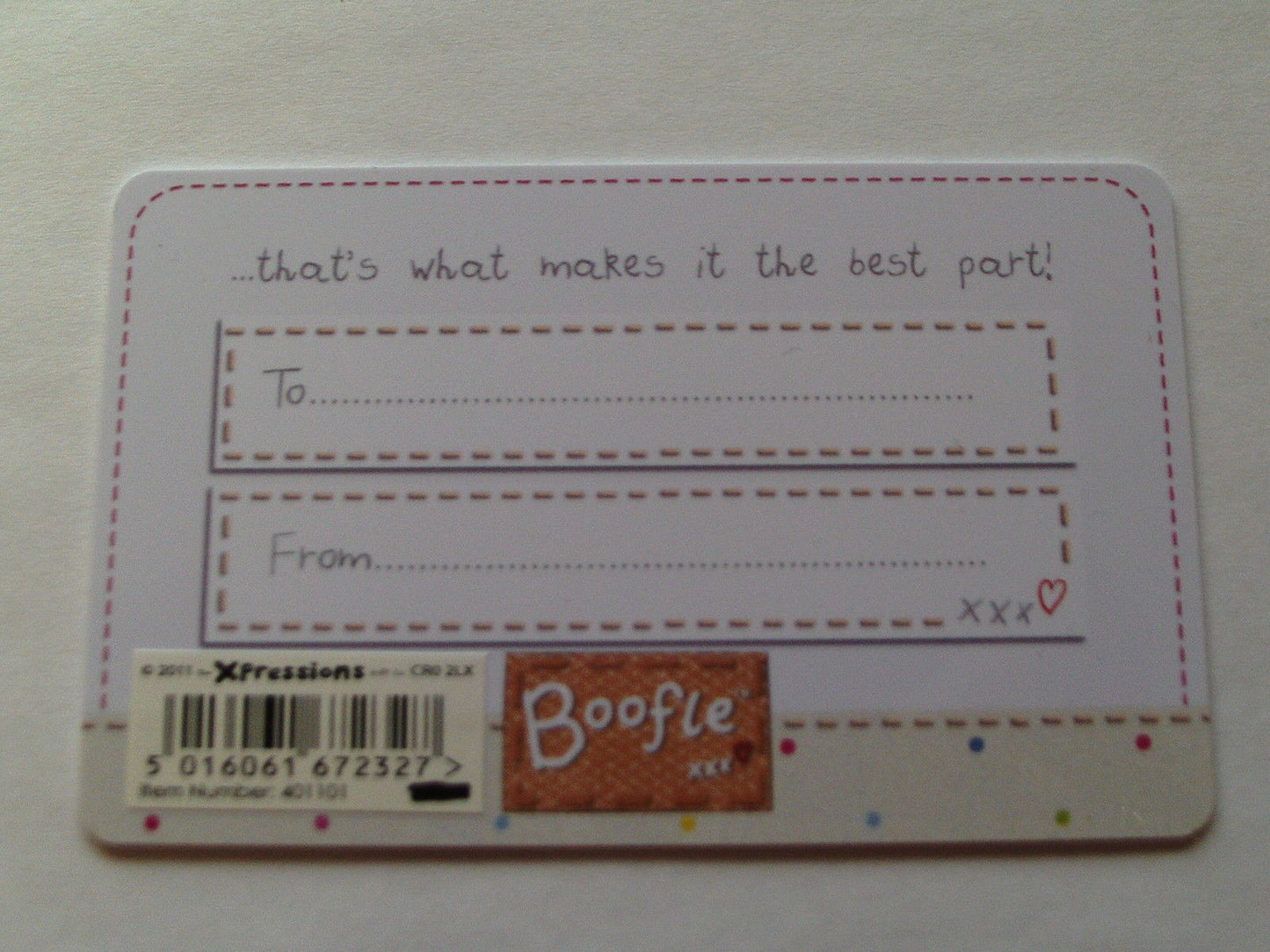 Boofle Credit Card Thinking Of You {DC}