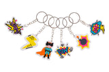 Single Superhero Design Keychain