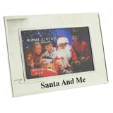 Santa and Me Silver Plated 6x4 Picture Frame