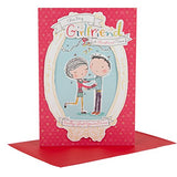 Christmas Card To Girlfriend 'Glad You're Mine' 