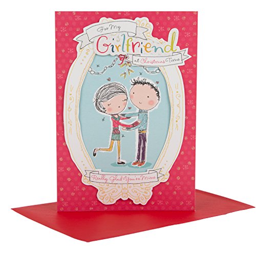 Christmas Card To Girlfriend 'Glad You're Mine' 