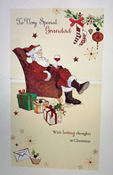 " To A Very Special Grandad " Handmade Christmas Card 