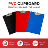 Janrax A4 Black PVC Single Clipboard