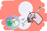 Single Round Christmas Notebook 8cm