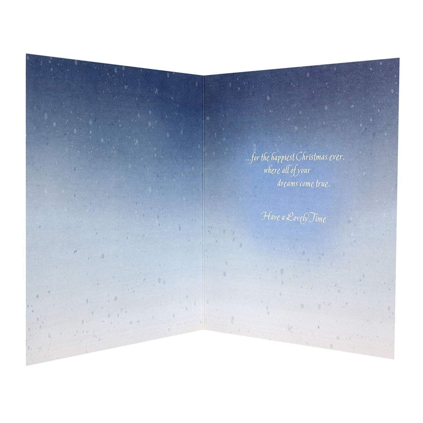 Happy Christmas Card "Merriest Wishes"