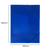 Janrax A4 Clear 3 Flap Folder with Elasticated Closure