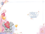 Bears Sat Hugging With Big Heart Wife Birthday Card