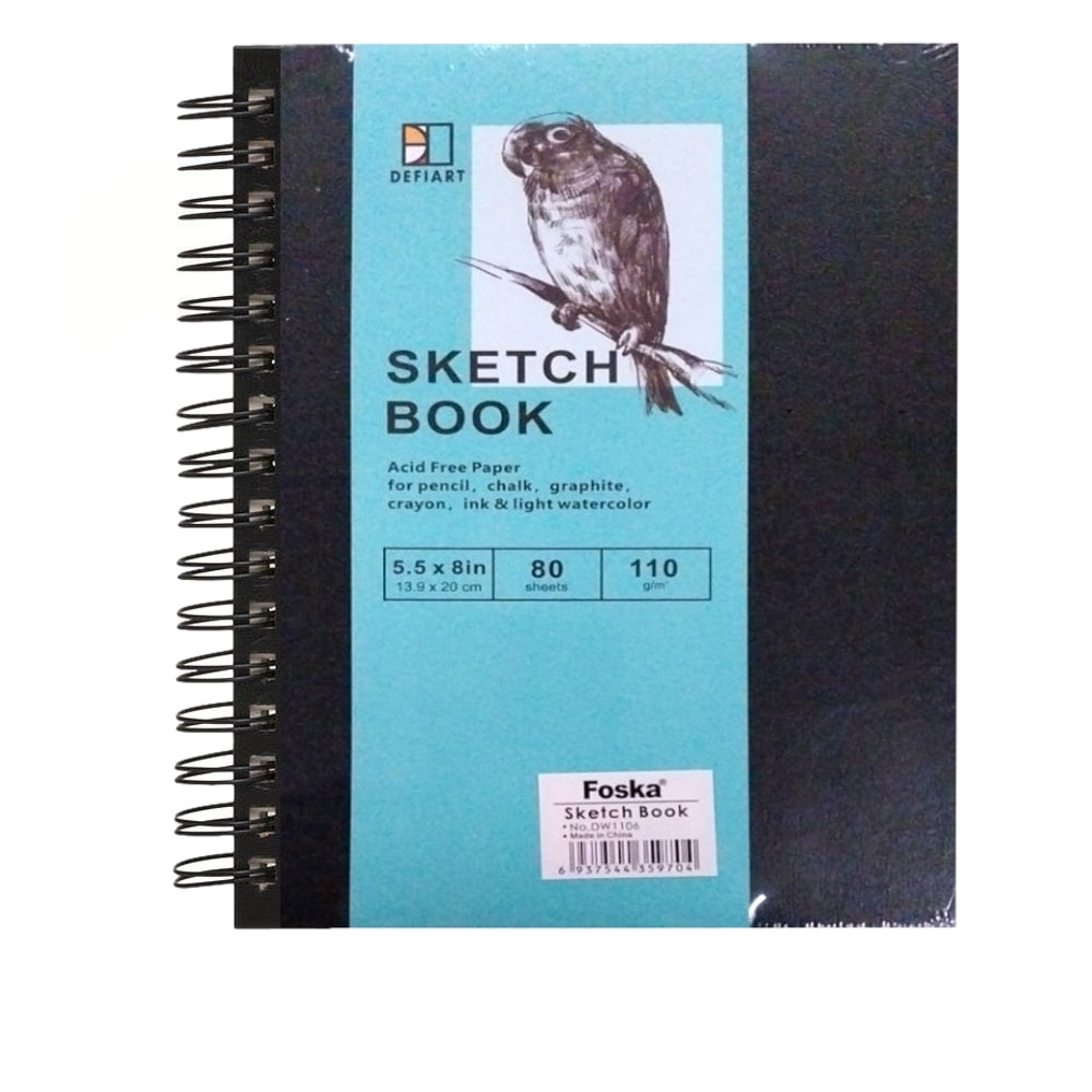Spiral Sketch Book 80 Sheets 13.9 x 20cms