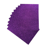 Pack of 10 A4 Purple Glitter EVA Foam Sheets