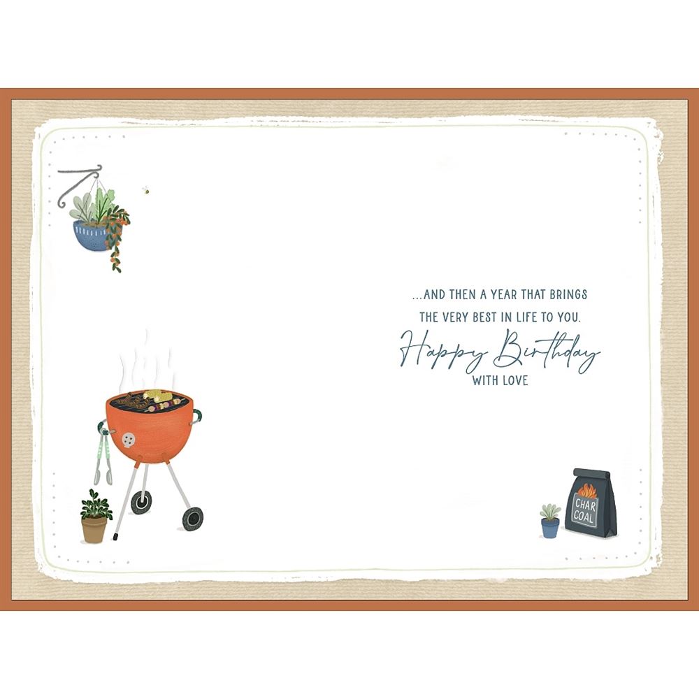 BBQ Theme Decorative Design Son in law Birthday Card