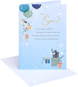 Word Portraits Hanging Gifts Design Son Birthday Card