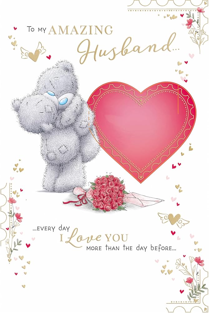 Bears Hugging Amazing Husband Pop Up Valentine's Day Card {DC}