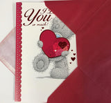 Love You So Much Me to You Bear Valentine's Day Card 