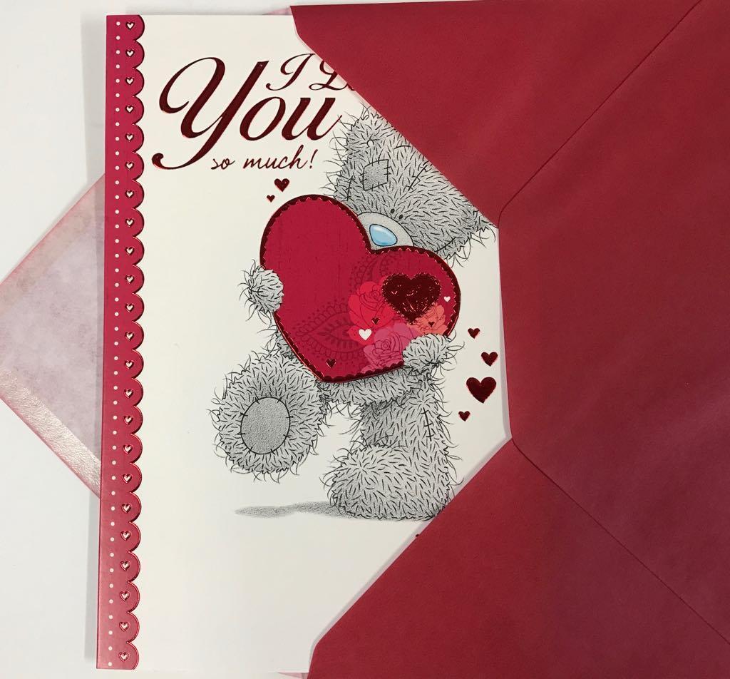 Love You So Much Me to You Bear Valentine's Day Card 