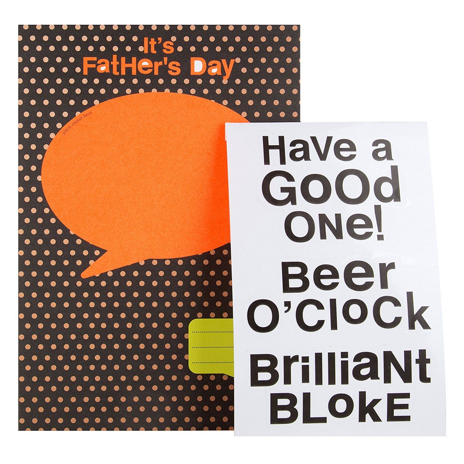 Hallmark Father's Day Card 'Personalise With Stickers' Medium 