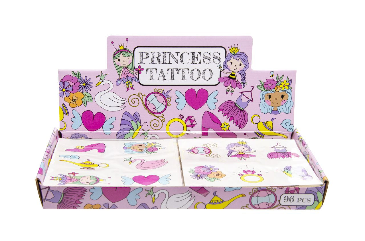 6 Pieces Princess Tattoos (One Sheet)