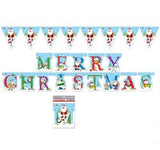 Merry Christmas Holographic Foil Banner Decoration {DC}