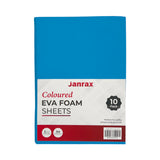 Pack of 10 A4 Blue Coloured EVA Foam Sheets