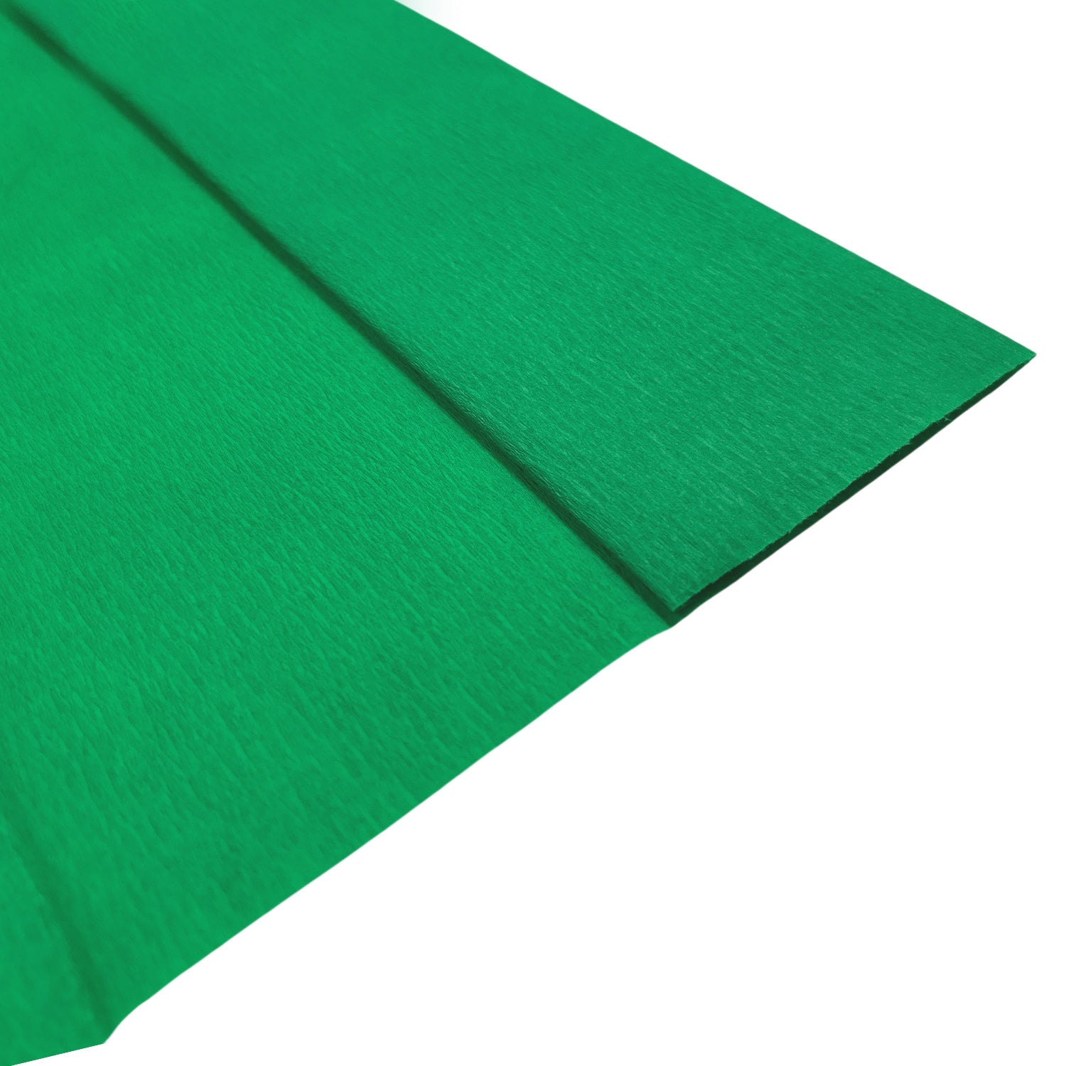 Green Crepe Paper Sheet 50cm x 2m 17GSM 35% Stretch Craft Paper