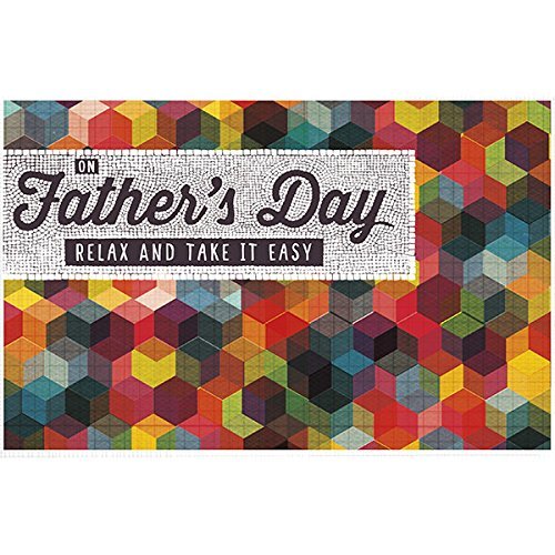 Relax And Take it Easy Part Varnished Father's Day Greeting Card 