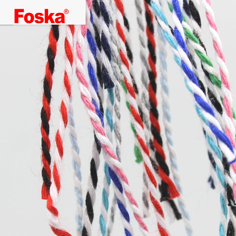 5m Raffia Craft Assorted Two Colour Cotton Thread String
