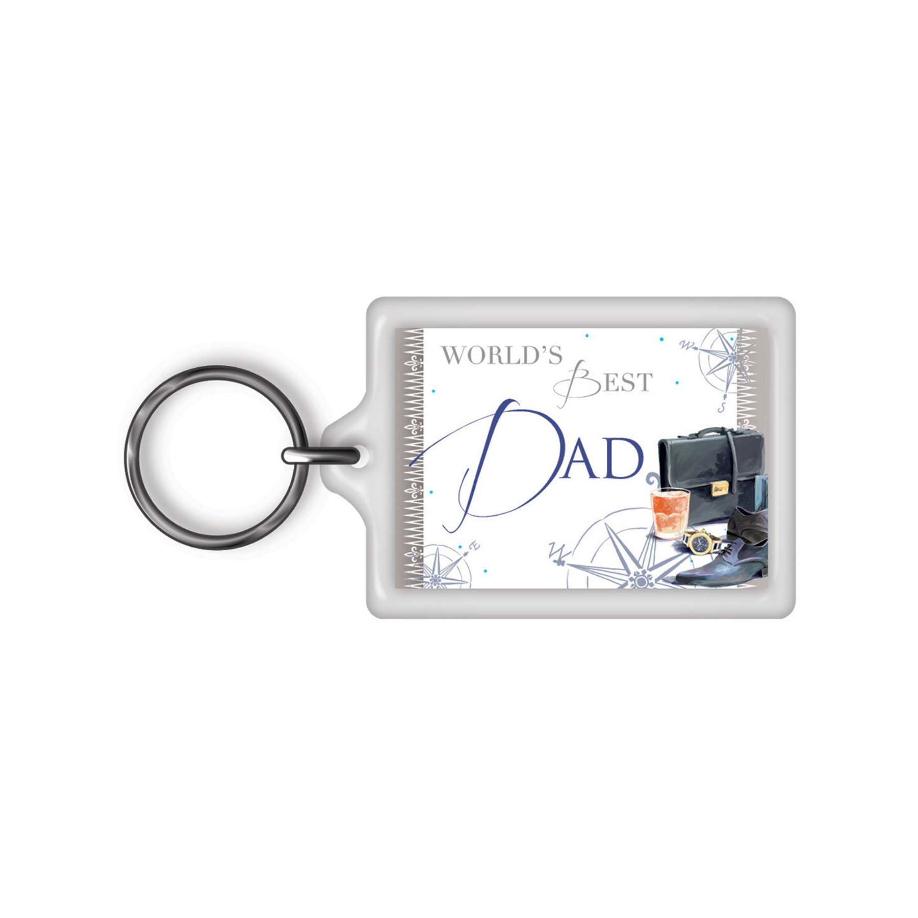 World's Best Dad Celebrity Style Keyring