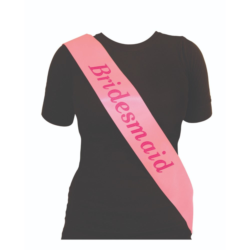 Bridesmaid Sash Pink Hen Party {DC}