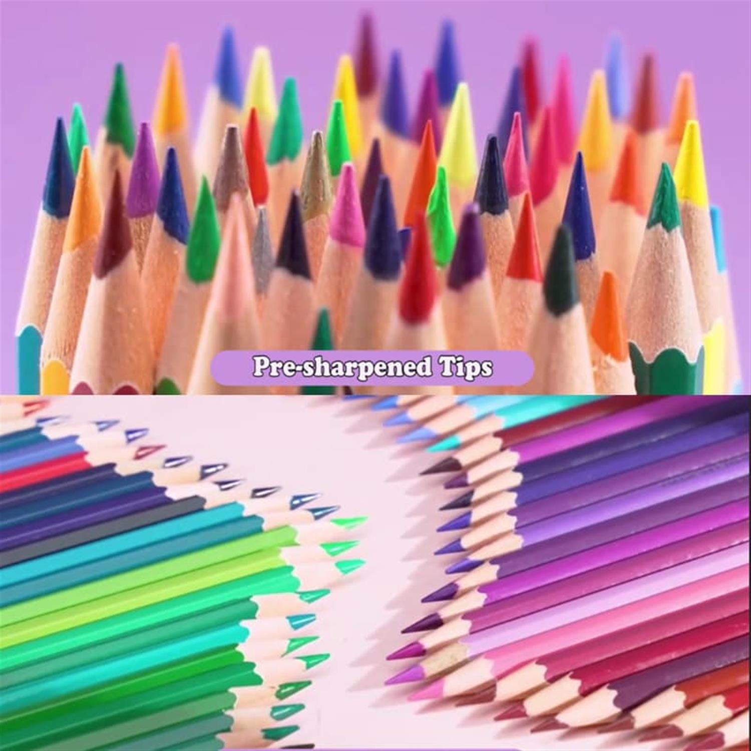 Pack of 120 Oily Colour Pencils With Sharpeners