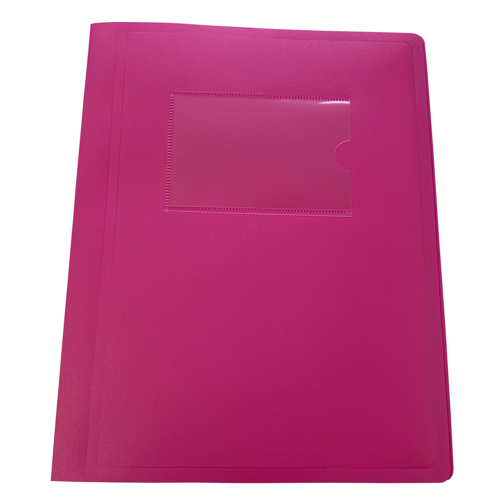 A5 Pink Flexible Cover 20 Pocket Display Book