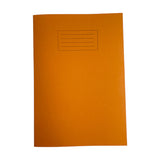 Janrax A4 Orange 80 Page 7mm Squared Paper Exercise Book WF Paper with 225gsm Manilla Cover