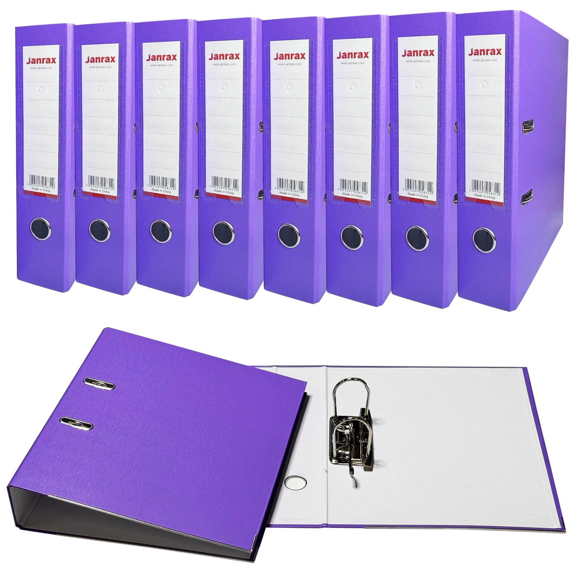 A4 Purple Paperbacked Lever Arch File by Janrax