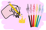 6 Pieces Princess Colored Pencils 9cm
