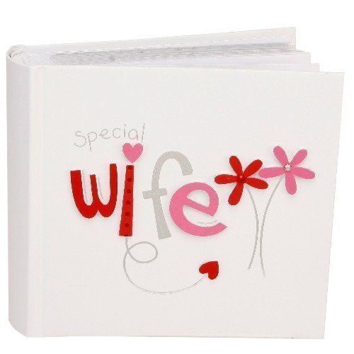 Special Wife Photo Album 3D Lettering Glitter Effect Xmas Keepsake Gift