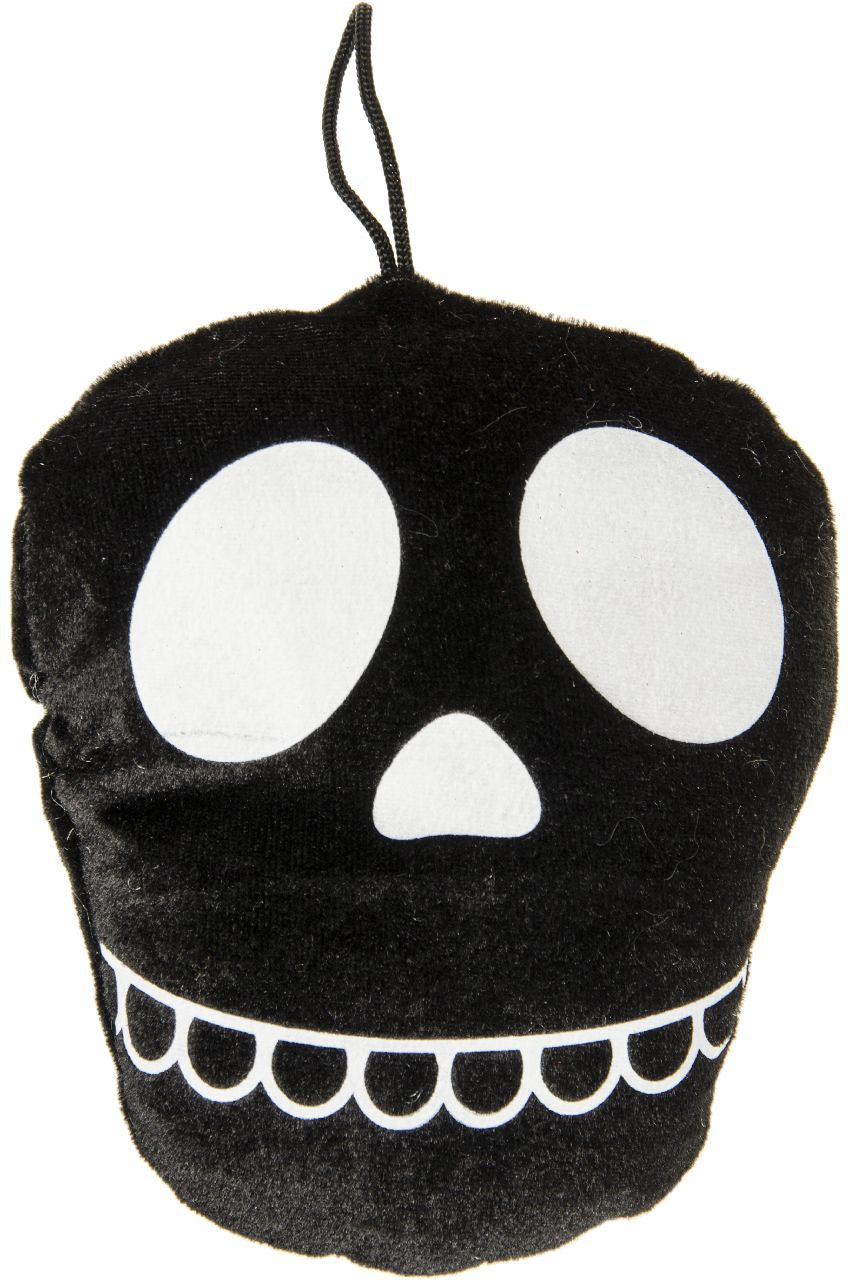 Single Halloween Skull Face Super Soft Plush 17 x 14cm