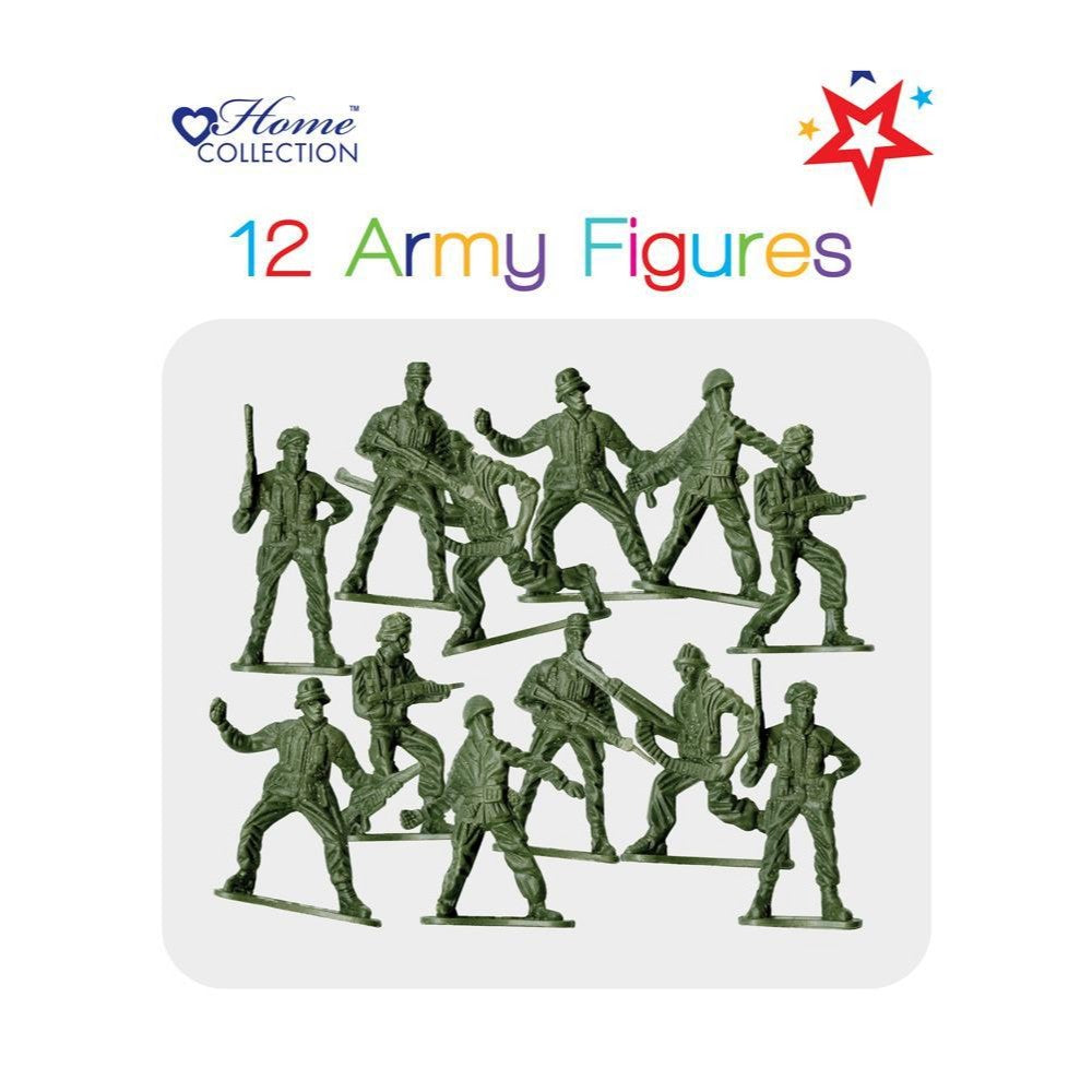 Pack of 12 Army Figures {DC}