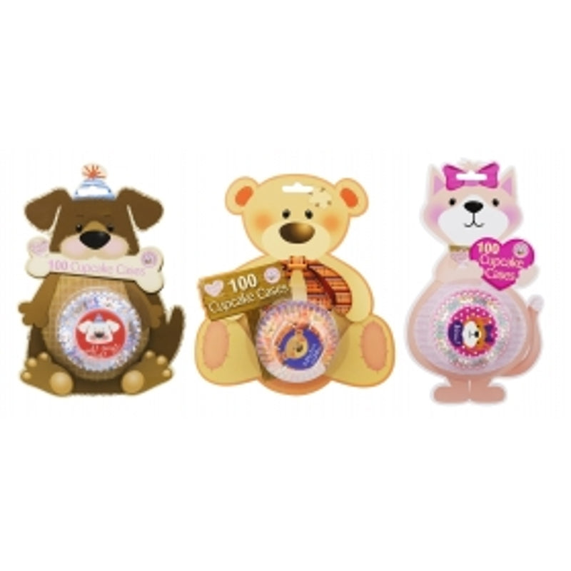 100 Pack Cupcake Cases - Animal Design {DC}