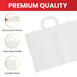 A4+ Clear Carry Folder – 180 Micron Poly Wallet with Handle & Clip Lock for Documents and Artwork
