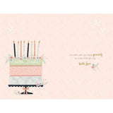 Cake and Candles Sweet 16th Birthday Card for Her
