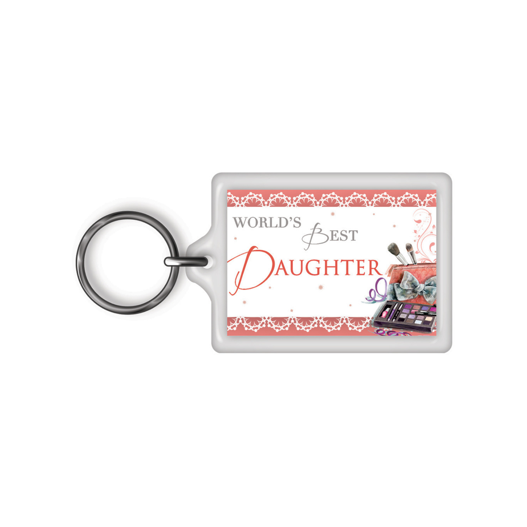 World's Best Daughter Celebrity Style Keyring